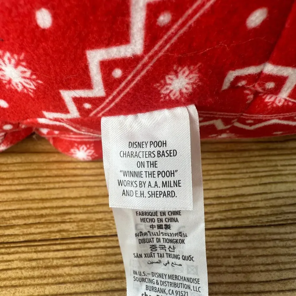 Disney Eeyore Holiday Weighted Plush Wearing Christmas Santa Hat Rare HTF Gift